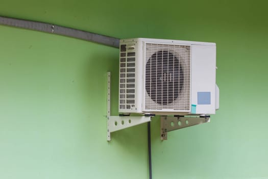 Compressor of air condition are outside building office