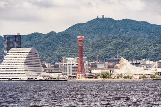 Kobe Port Tower in Kobe downtown Hyogo Kansai Japan