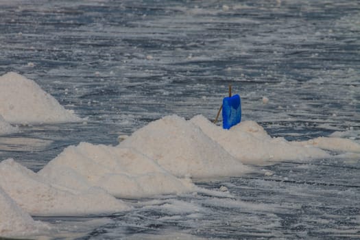 Salt in the Saline in rural Thailand