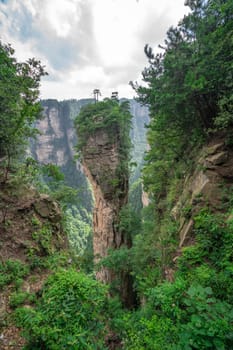 Heaven Pillar Hallelujah Mountain in Tianzi mountain range, Avatar mountains nature park, Zhangjiajie, China