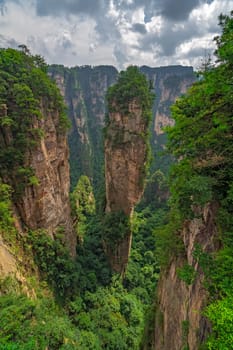 Heaven Pillar Hallelujah Mountain in Tianzi mountain range, Avatar mountains nature park, Zhangjiajie, China