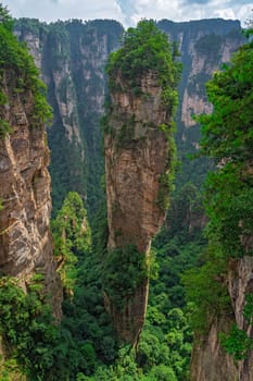 Heaven Pillar Hallelujah Mountain in Tianzi mountain range, Avatar mountains nature park, Zhangjiajie, China