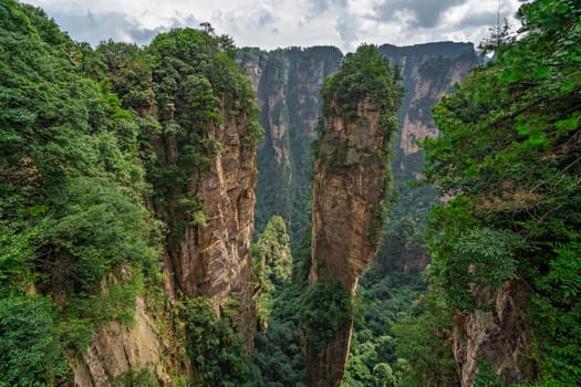 Heaven Pillar Hallelujah Mountain in Tianzi mountain range, Avatar mountains nature park, Zhangjiajie, China