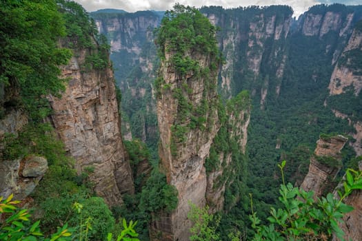 Heaven Pillar Hallelujah Mountain in Tianzi mountain range, Avatar mountains nature park, Zhangjiajie, China