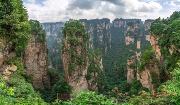 Heaven Pillar Hallelujah Mountain in Tianzi mountain range, Avatar mountains nature park, Zhangjiajie, China