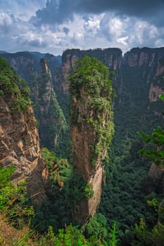 Heaven Pillar Hallelujah Mountain in Tianzi mountain range, Avatar mountains nature park, Zhangjiajie, China
