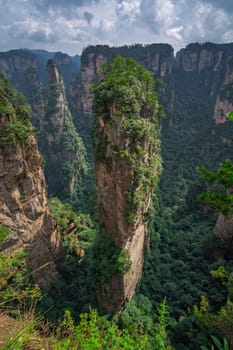 Heaven Pillar Hallelujah Mountain in Tianzi mountain range, Avatar mountains nature park, Zhangjiajie, China