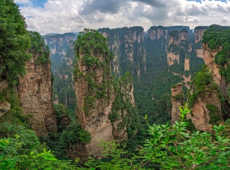 Heaven Pillar Hallelujah Mountain in Tianzi mountain range, Avatar mountains nature park, Zhangjiajie, China