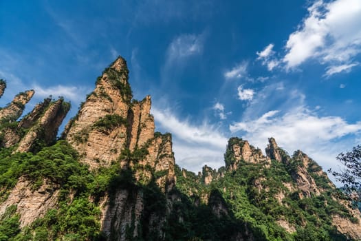 The Gathering of Heavenly Soldiers scenic rock formations, Avatar mountains nature park, Zhangjiajie, Hunan Province, China