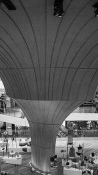 indoors icon siam mall luxury retail stores wooden structure black white