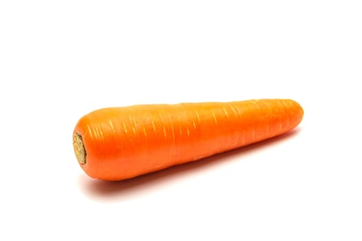 Fresh carrots isolated on white background. Close up of Carrots.