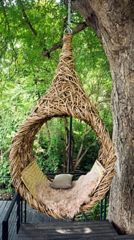 bird nest seat comfort hang relax swing nature