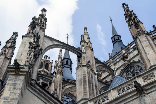 Medieval Cathedral of St Vitus in Prague, Czechia, Czech Republic