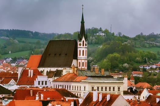 Church of St. Vitus in Cesky Krumlov, Czech Republic