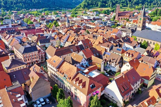 Eberbach a City at the Neckar from above