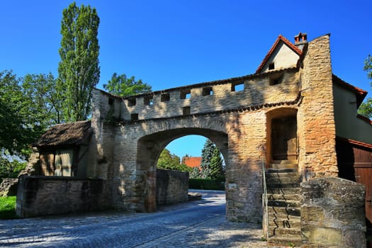 Iphofen is a city in Bavaria with many historical sights. Mainbernheimer Tor