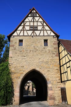 Iphofen is a city in Bavaria with many historical sights. Mainbernheimer Tor