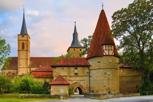Iphofen is a city in Bavaria with many historical sights. Rödelseer Tor
