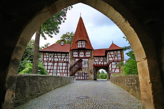 Iphofen is a city in Bavaria with many historical sights. Rödelseer Tor
