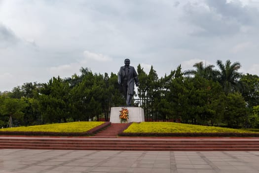 Monument to Dan Xiaoping at Lianhua Shan Yuan Park in Shenzhen, China, Asia