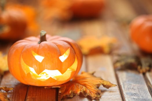 Halloween jack o' lantern background