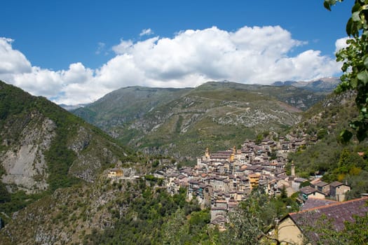 The city of Saorge in Alpes-Maritimes France