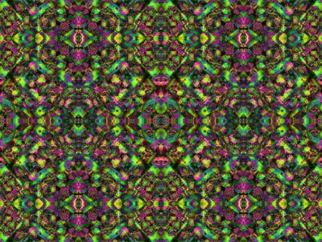 Ethnic pattern. Abstract kaleidoscope fabric design texture