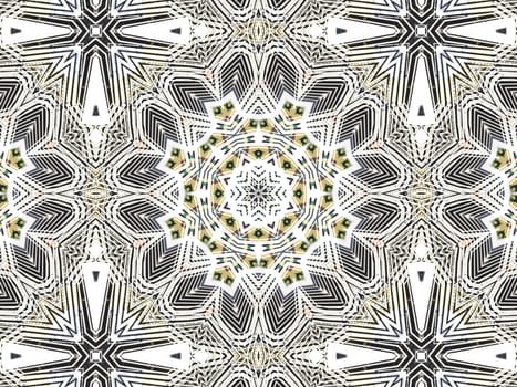 Ethnic pattern. Abstract kaleidoscope fabric design texture