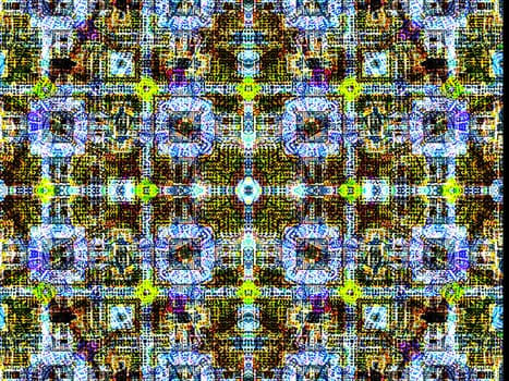 Ethnic pattern. Abstract kaleidoscope fabric design texture