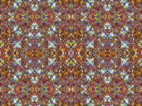 Ethnic pattern. Abstract kaleidoscope fabric design texture