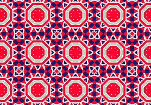 Ethnic pattern. Abstract kaleidoscope fabric design texture