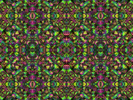Ethnic pattern. Abstract kaleidoscope fabric design texture