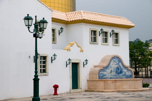 Beautiful antique european steet and construction