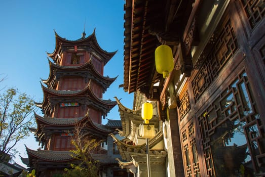 The view of pagoda, taken at Kunming, Yunnan
