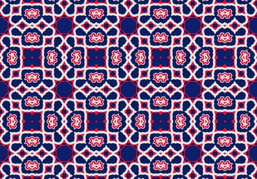 Ethnic pattern. Abstract kaleidoscope fabric design texture