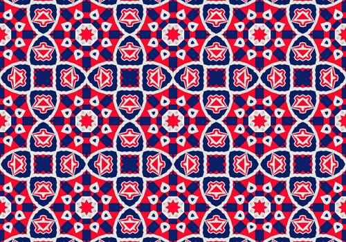 Ethnic pattern. Abstract kaleidoscope fabric design texture