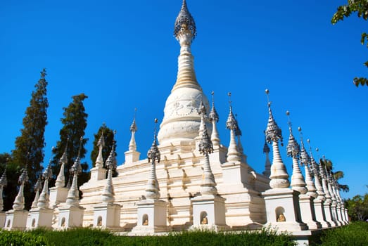 The white pagoda in the Yunnan Nationalities Village, at Kunming, Yunnan