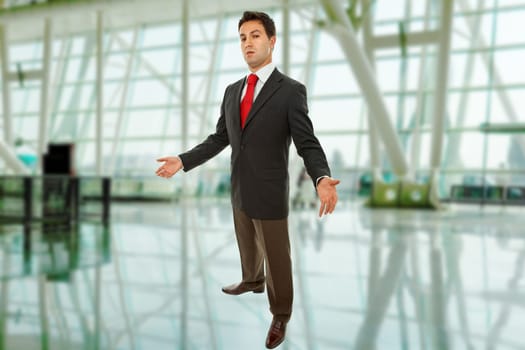 young business man full body at the office