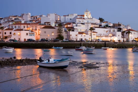 small town of Ferragudo in the south of Portugal