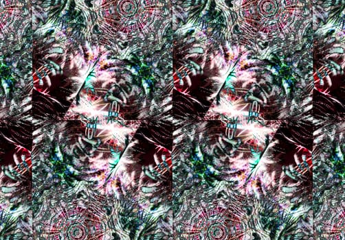 Ethnic pattern. Abstract kaleidoscope fabric design texture