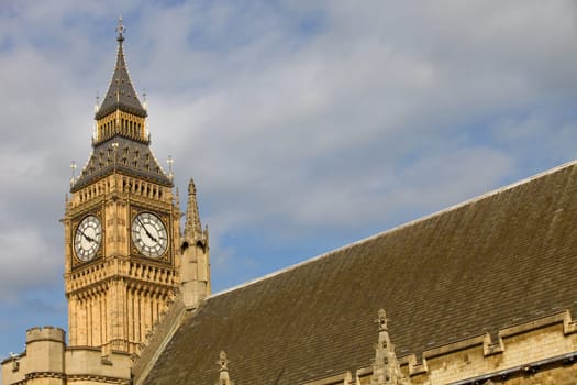 london, big ben clock at the westminster city