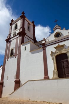 typical portuguese church in Silves, Algarve, Portugal