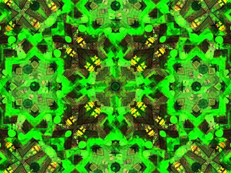 Ethnic pattern. Abstract kaleidoscope fabric design texture