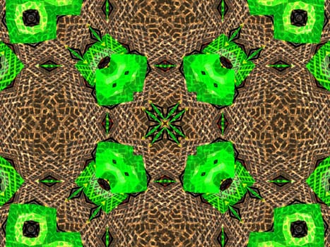 Ethnic pattern. Abstract kaleidoscope fabric design texture