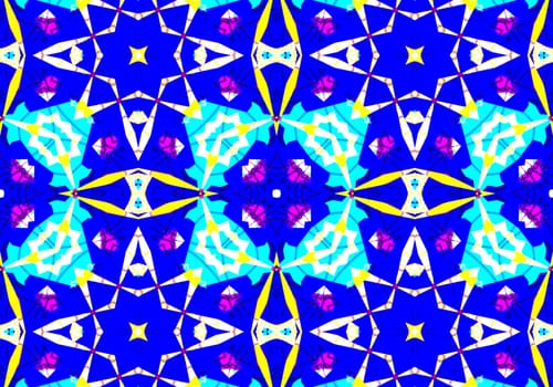 Ethnic pattern. Abstract kaleidoscope fabric design texture