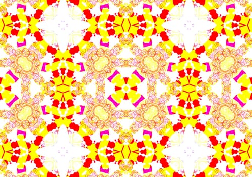 Ethnic pattern. Abstract kaleidoscope fabric design texture