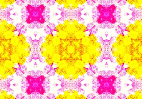 Ethnic pattern. Abstract kaleidoscope fabric design texture