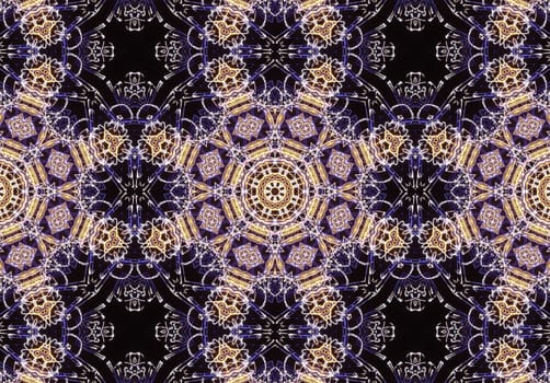 Ethnic pattern. Abstract kaleidoscope fabric design texture