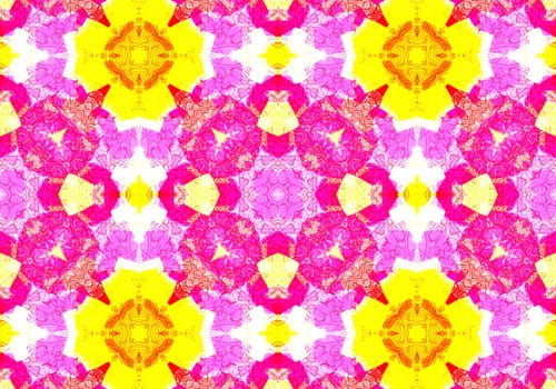 Ethnic pattern. Abstract kaleidoscope fabric design texture