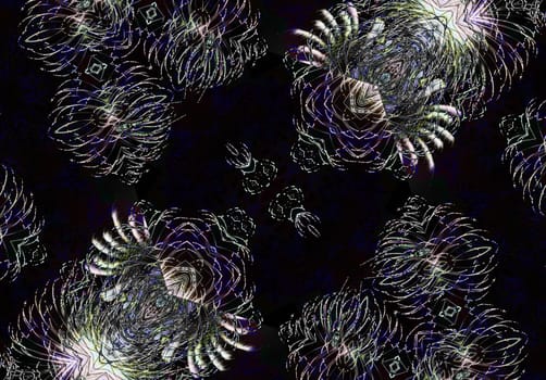 Ethnic pattern. Abstract kaleidoscope fabric design texture